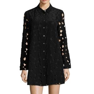 Equipment Keyhole Silk Shirtdress Size XS